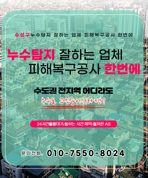 누수탐지 잘하는 업체 피해복구공사 한번에 모바일 비주얼 0